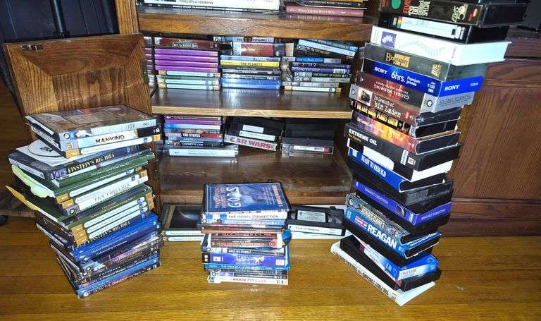 DVDs, VHS tapes