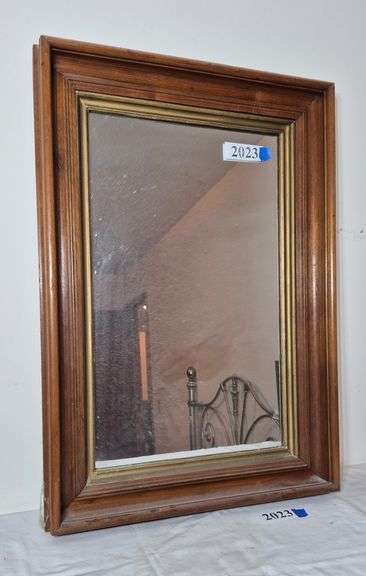 Mirror in Antique Walnut deep frame