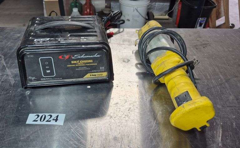 Battery charger, work light
