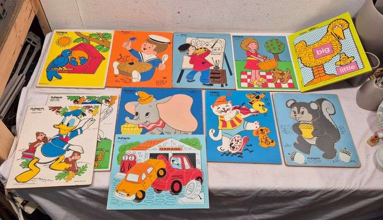 Vintage Plaskool puzzles
