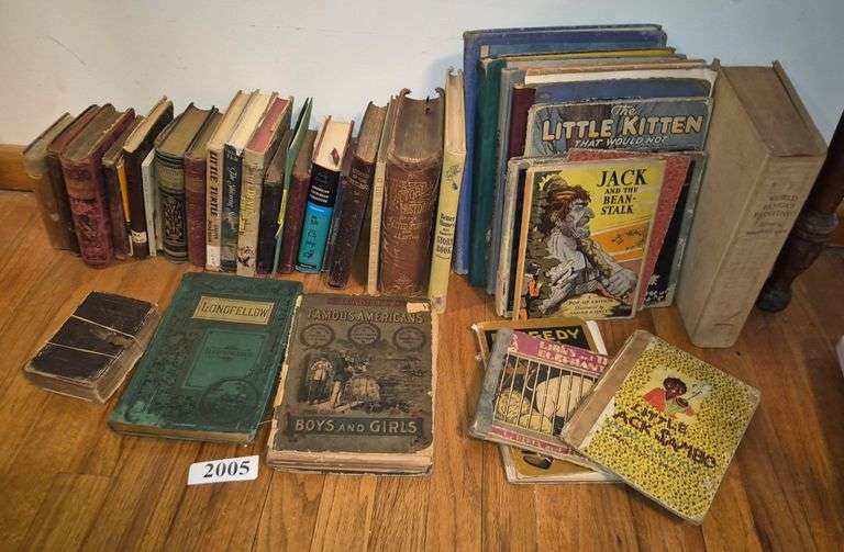 Antique books including children's books