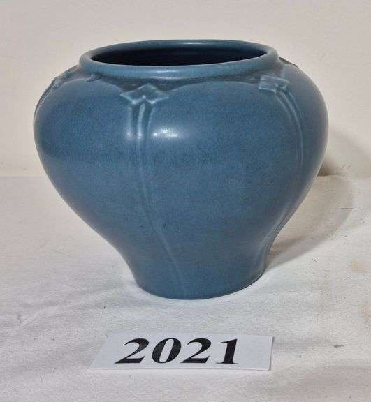 Blue glaze 1920 Rookwood pottery vase