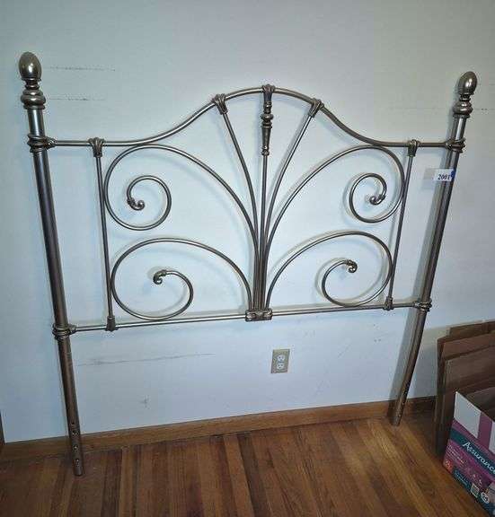 Metal twin size headboard