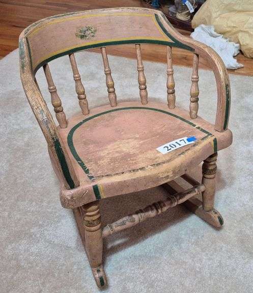 Antique child's rocking chair