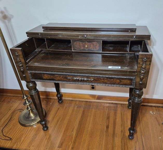Antique spinet desk