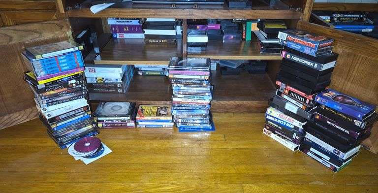 DVDs, VHS tapes etc.