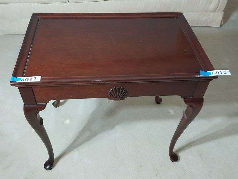 Mahogany Queen Anne Side Tea Table