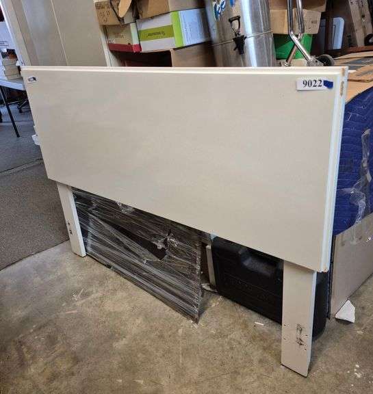 White laminate queen size headboard