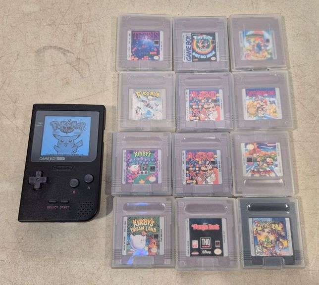 Nintendo Game Boy Pocket and 13 games