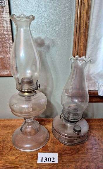 Two oil lamps