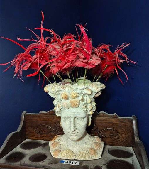 Plastic figural planter