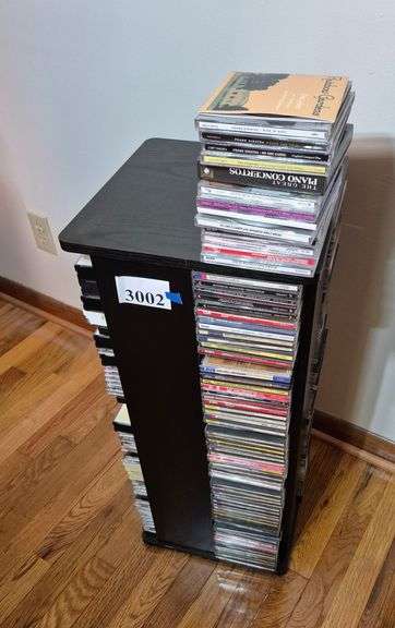 Rotating CD rack, CDs