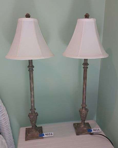 Pair of heavy lamps