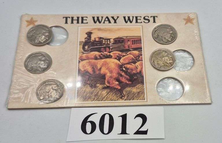 "The Way West" Buffalo nickels coin set
