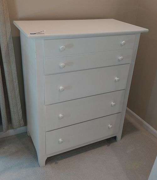 Stanley 4 drawer white chest of drawers