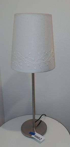 Chrome table lamp