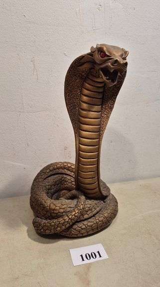 Plastic Cobra sculpture