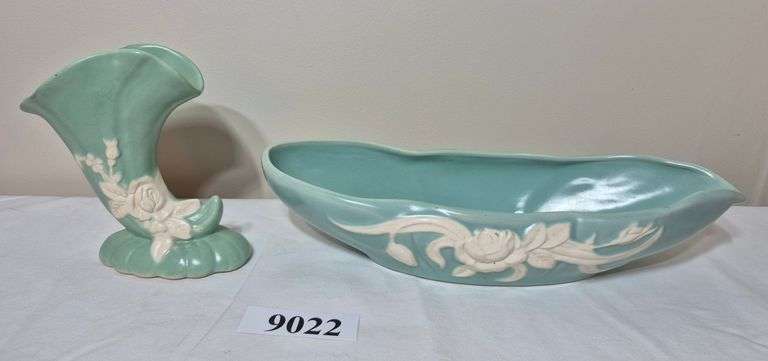 Weller Pottery planter and vase