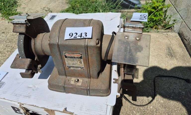 Vintage Craftsman bench grinder