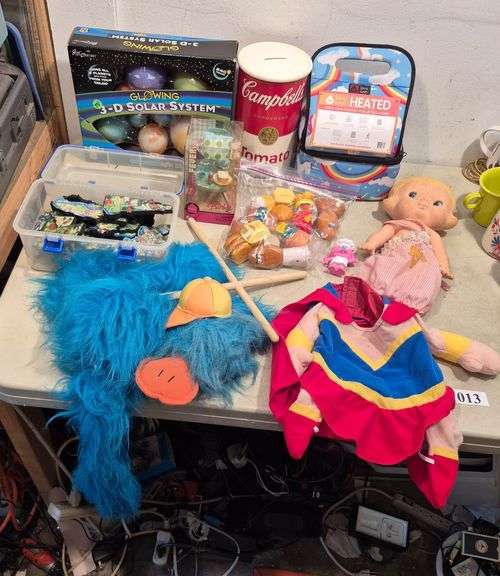 Toys, puzzle, lava lunch box, Etc