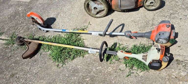 Husqvarna gas edger, Stihl gas yard trimmer