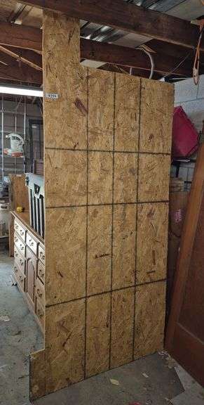 Partial sheet OSB