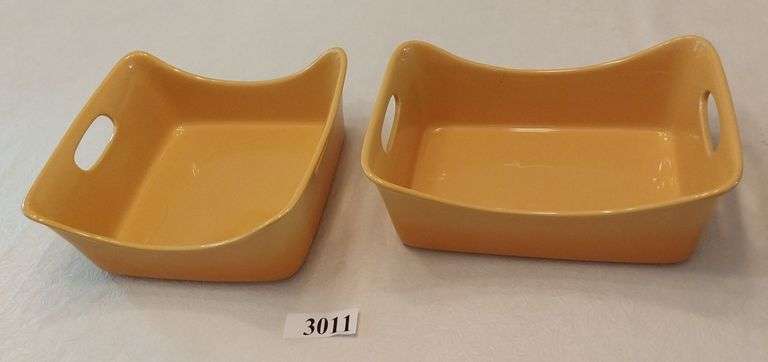 2 Rachael Ray yellow casserole dishes