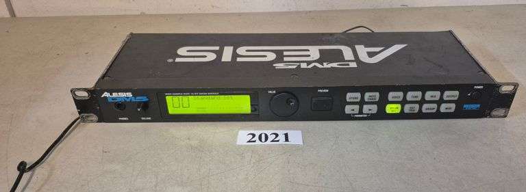 Alesis DM5 18-bit rackmount electronic drum sound module and MIDI trigger processor