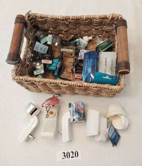 Wallflowers and diffusers, basket