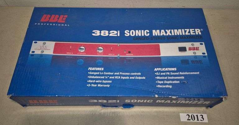 BBE 382i Sonic Maximizer in box with manual