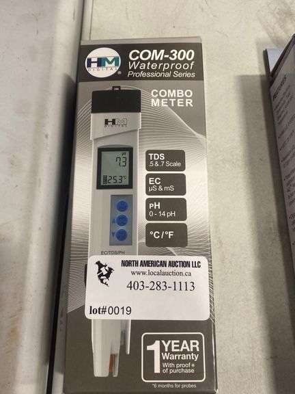HM DIGITAL COM-300 WATERPROOF PROFESSIONAL SERIRES COMBO METER ...