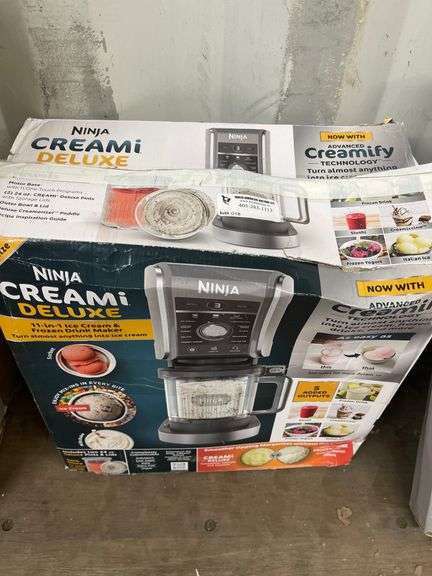 Ninja NC501 CREAMi Deluxe 11-in-1 Ice Cream & Frozen Treat Maker for Ice Cream, Sorbet, Milkshakes, 