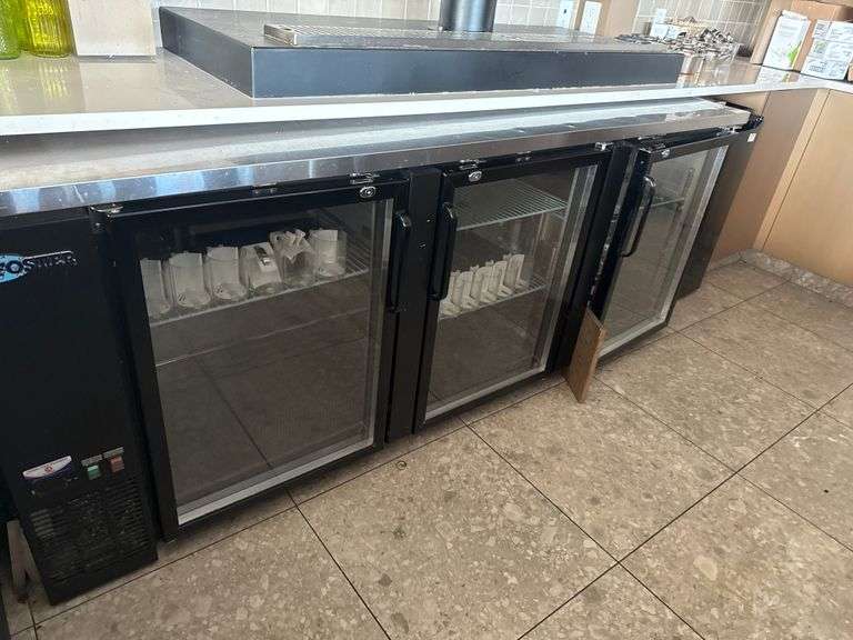 FOSTER TRIPLE GLASS DOOR BACKBAR