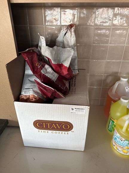 BOX OF ASSORT. COFFEE GROUNDS