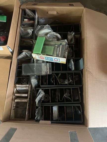 BOX OF PARTS BELTS ETC