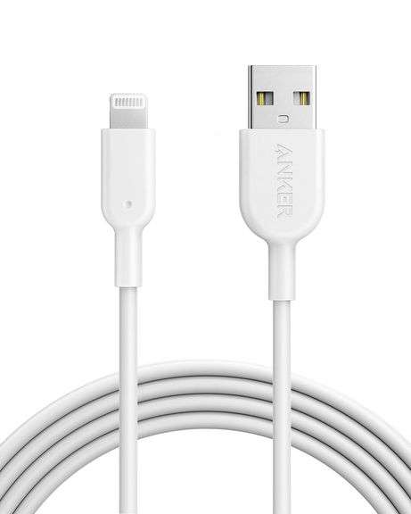 Anker Powerline II Lightning Cable, [6ft MFi Certified] USB Charging/Sync Lightning Cord Compatible 