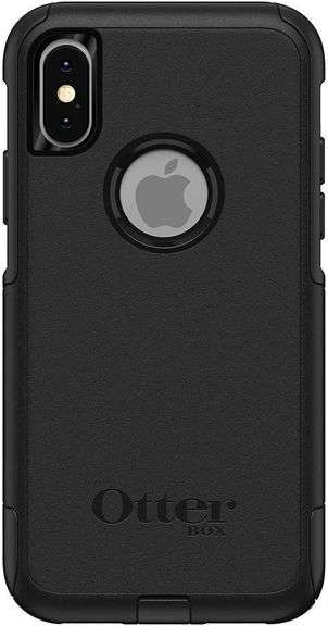 OtterBox iPhone Xs AND iPhone X Commuter Series Case - BLACK, slim & tough, pocket-friendly, with po