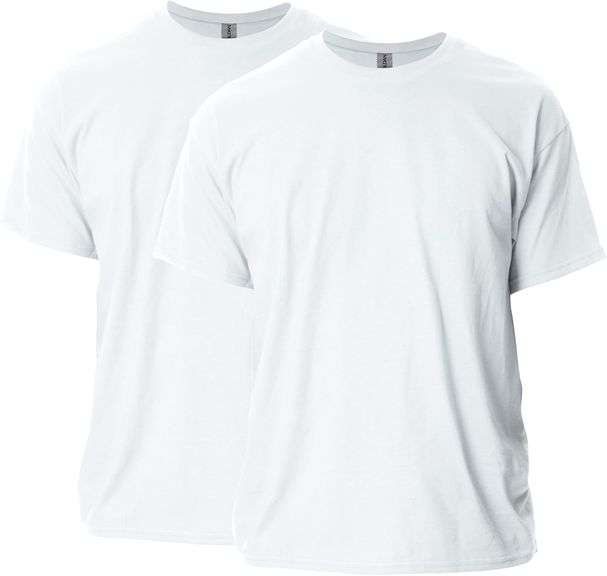 Gildan Adult Ultra Cotton T-Shirt, Style G2000, Multipack, White (2-Pack), Small