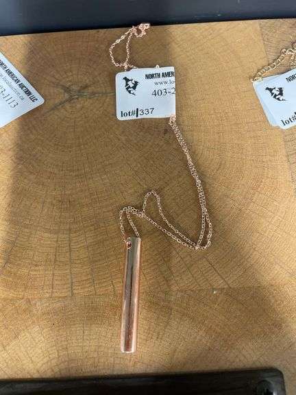 ROSE GOLD ANXIETY BREATHING NECKLACE