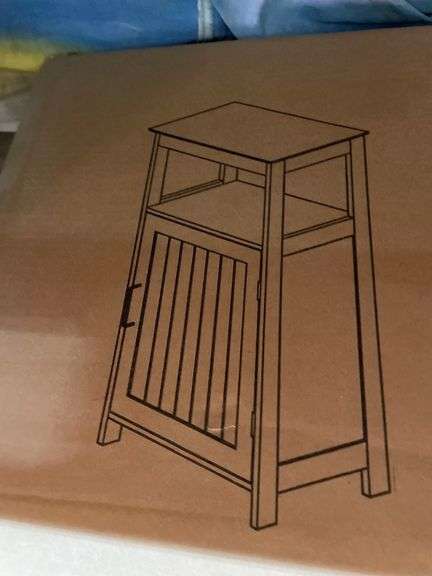 GREY STORAGE CABINET W/ 1 DOOR