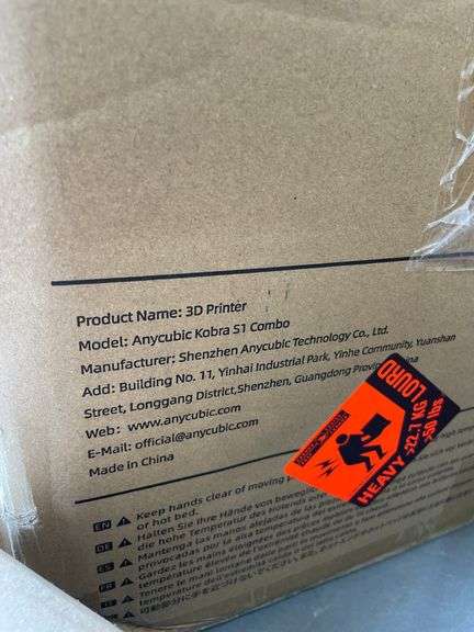 ANYCUBIC KOBRA S1 COMBO 3D PRINTER