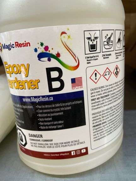 2PCK. MAGIC RESIN EPOXY HARDENER 1 GALLON EA.
