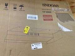 SNDOAS 60CM WHITE UNDER CABINET RANGE HOOD