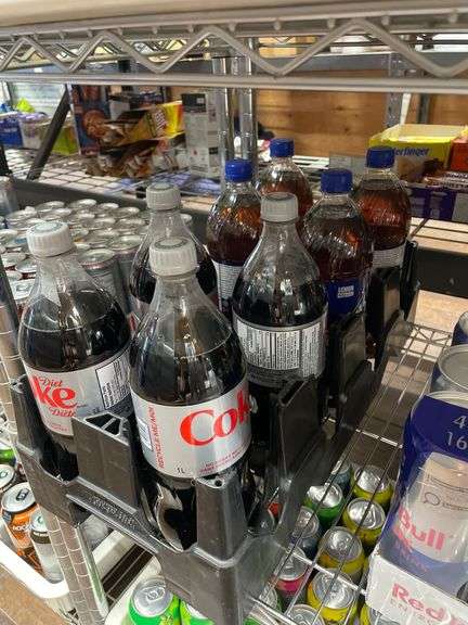 *SHELF* OF 473ML REDBULLS + DIET COKE & BRISK (1L)
