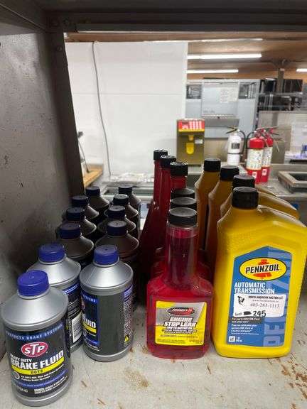 HEAVY DUTY BRAKE FLUID / ENGINE STOP LEAK / TRANSMISSION FLUID