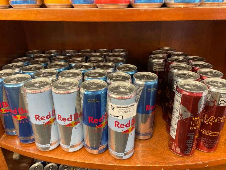 *SHELF* OF ASSORT. FLAVOR 473ML SUGAR FREE & PEACH NECTARINE REDBULL