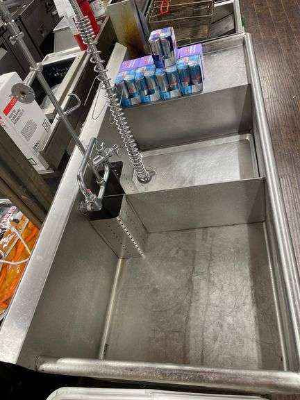 APPROX. 65'' S.S. DUAL WASHING SINK