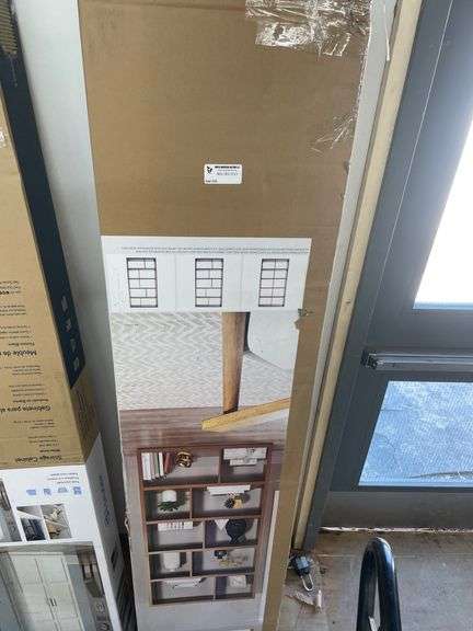 CANVAS KNOWLAN MODULAR BOOKSHELF APPROX. 38 X 14 X 74''