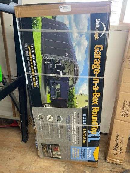 SHELTERLOGIC GARAGE IN A BOX ROUNDTOP XL 12 X 24 X 8 FT