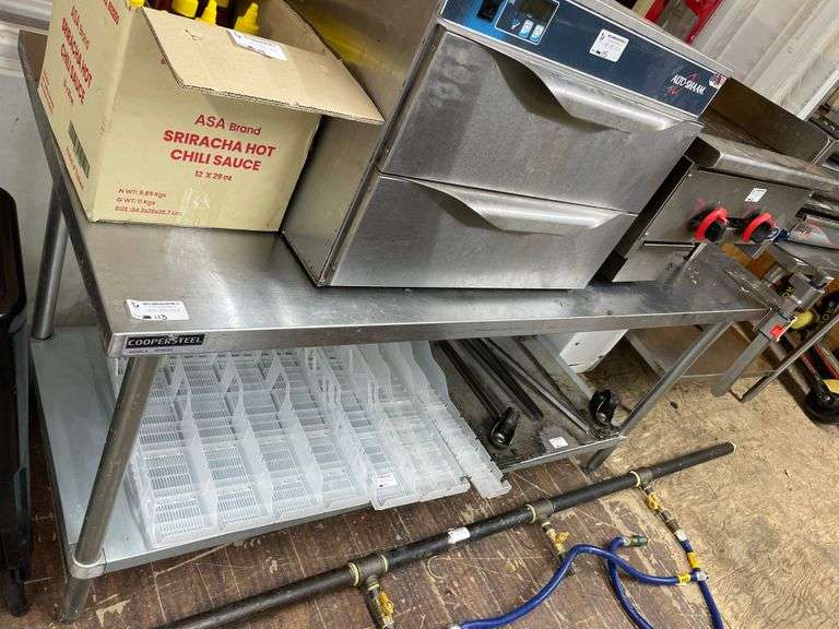COOPERSTEEL MODEL: WT3072G PREP TABLE APPROX. 6FT